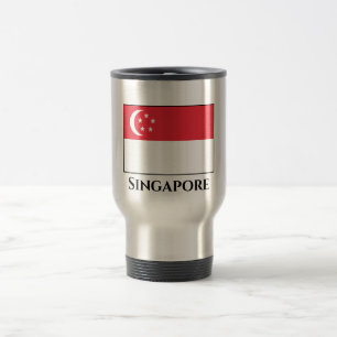 Singapore-vlag Reisbeker
