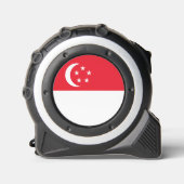 Singapore vlag rolmaat (Voorkant)