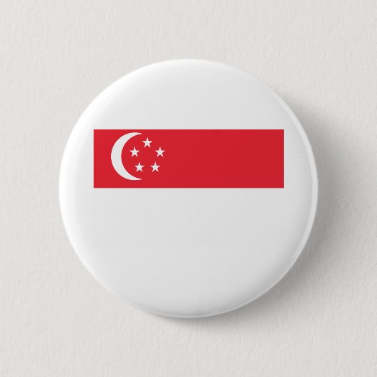 Singapore-vlag Ronde Button 5,7 Cm (Voorkant)