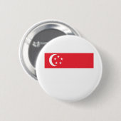 Singapore-vlag Ronde Button 5,7 Cm (Voorkant /achterkant)