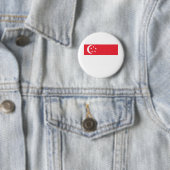 Singapore-vlag Ronde Button 5,7 Cm (In situ)