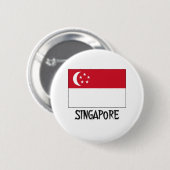 Singapore-vlag Ronde Button 5,7 Cm (Voorkant /achterkant)