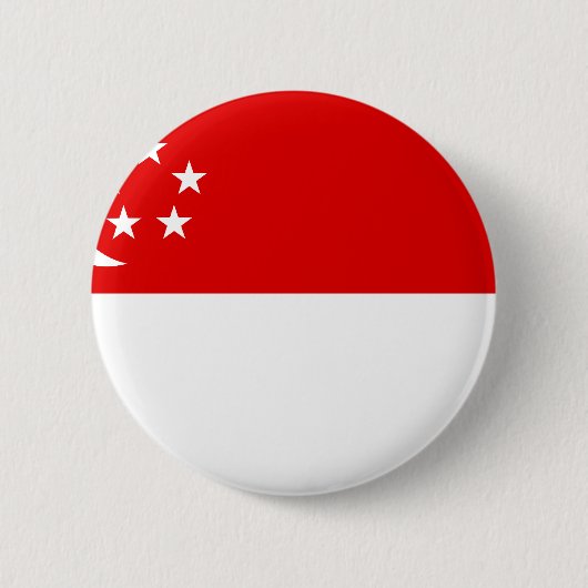 Singapore-vlag Ronde Button 5,7 Cm (Voorkant)