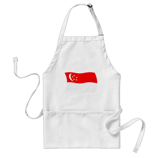 Singapore Vlag Schort (Voorkant)