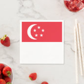Singapore-vlag Servetten (Insitu)