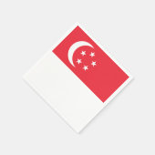 Singapore-vlag Servetten (Hoek)