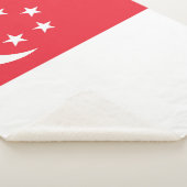 Singapore vlag sherpa deken (3/4)