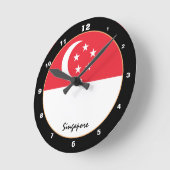 Singapore vlag, Singapore patriottisch startpunt/o Ronde Klok (Hoek)