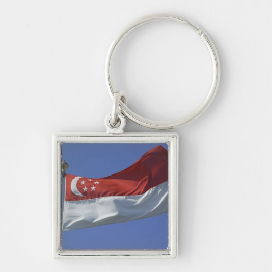 Singapore-vlag Sleutelhanger (Voorkant)