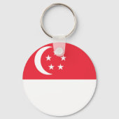 Singapore vlag sleutelhanger (Achterkant)