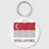 Singapore vlag sleutelhanger (Voorkant)