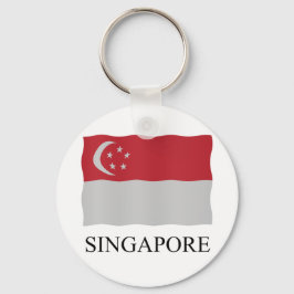 Singapore vlag sleutelhanger