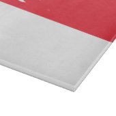 Singapore vlag snijplank (Hoek)