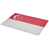 Singapore vlag snijplank (Hoek)