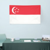 Singapore vlag spandoek (Beurs)