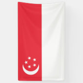 Singapore vlag spandoek (Verticaal)