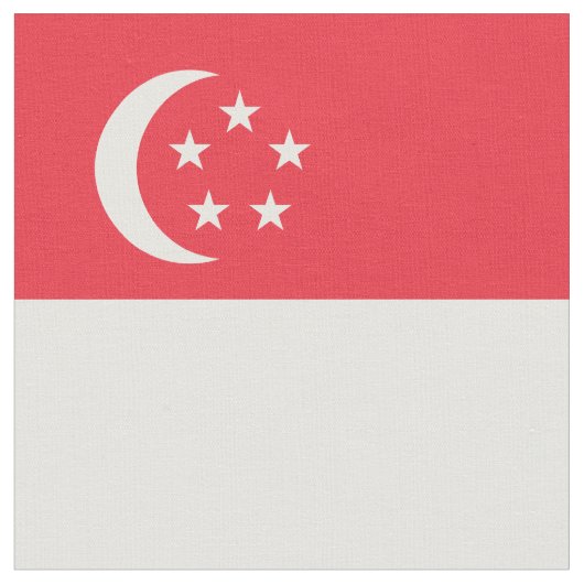 Singapore vlag stof (Close Up)