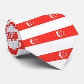 Singapore-vlag Stropdas (Opgerold)