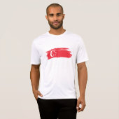 Singapore vlag t-shirt (Voorkant volledig)