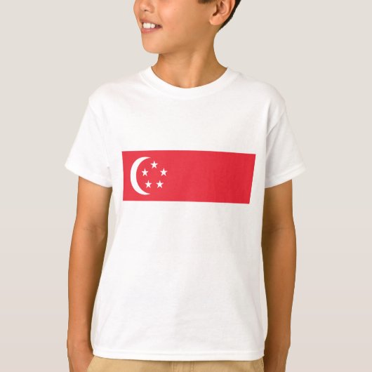 Singapore-vlag T-shirt (Voorkant)