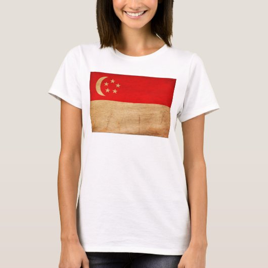 Singapore-vlag T-shirt (Voorkant)