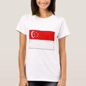 Singapore vlag T-shirts en cadeaus (Voorkant)