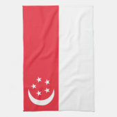 Singapore vlag theedoek (Verticaal)