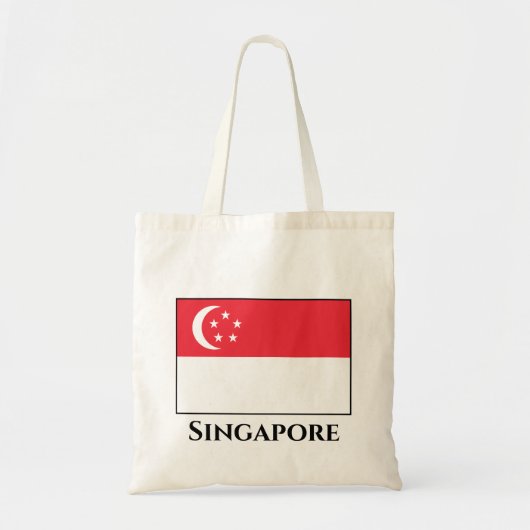 Singapore-vlag Tote Bag (Voorkant)
