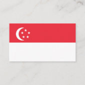 Singapore vlag visitekaartje (Voorkant)