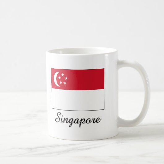 Singapore-vlaggenontwerp Koffiemok (Rechts)