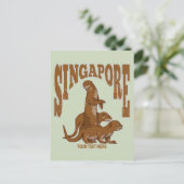 Singapore Zee otters Briefkaart (Staand voorkant)