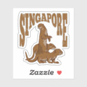 Singapore Zee otters Sticker (Vel)