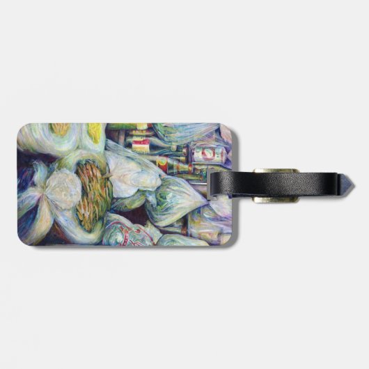 Singapore's zongedroogde aroma's bagagelabel (Achterkant horizontaal)