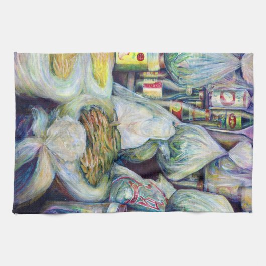 Singapore's zongedroogde aroma's theedoek (Horizontaal)