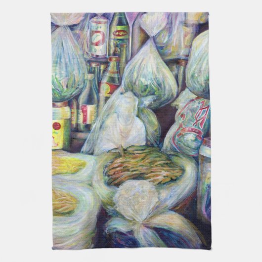 Singapore's zongedroogde aroma's theedoek (Verticaal)