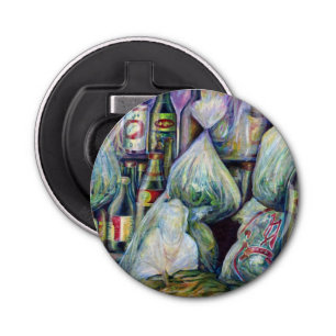 Singapore's zonnegedroogde aroma's button flesopener