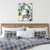 Singapore's zonnegedroogde aroma's canvas afdruk (Insitu (Slaapkamer))