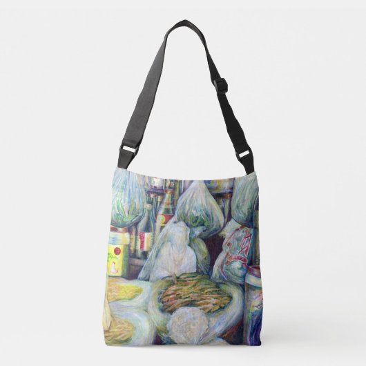 Singapore's zonnegedroogde aroma's crossbody tas (Voorkant)