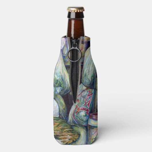 Singapore's zonnegedroogde aroma's flesjeskoeler (Fles Achterkant)