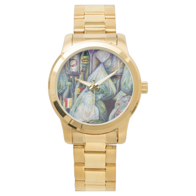 Singapore's zonnegedroogde aroma's horloge (Voorkant)