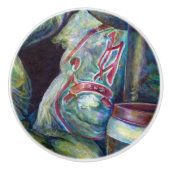 Singapore's zonnegedroogde aroma's keramische knop (Voorkant)