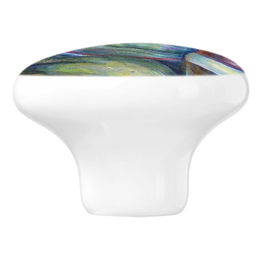 Singapore's zonnegedroogde aroma's keramische knop (Zijkant)