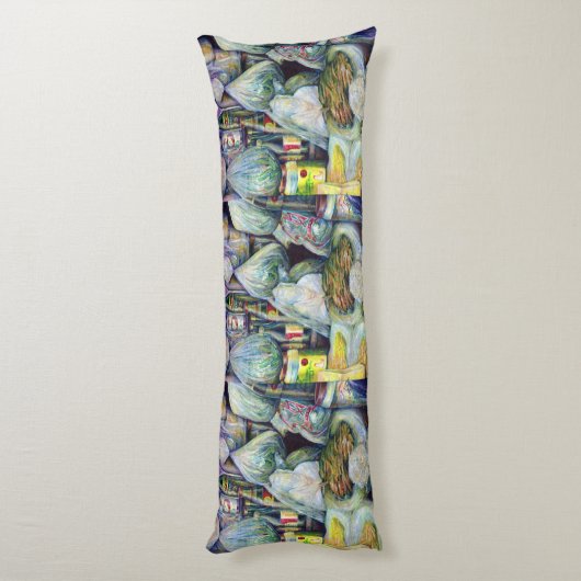 Singapore's zonnegedroogde aroma's lichaamskussen (Achterkant (Verticaal))