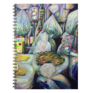 Singapore's zonnegedroogde aroma's notitieboek