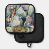 Singapore's zonnegedroogde aroma's pannenlap (Voorkant / Achterkant)