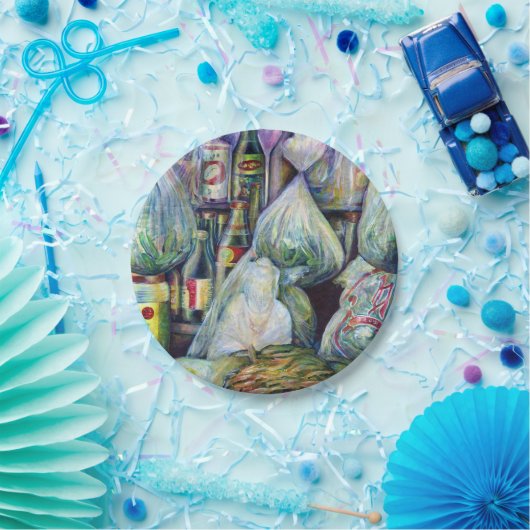 Singapore's zonnegedroogde aroma's papieren bordje (Feest)