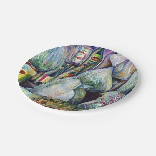 Singapore's zonnegedroogde aroma's papieren bordje (Gekanteld)