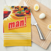 Singaporese Makan Man Keukenhanddoek (Quarter Fold)