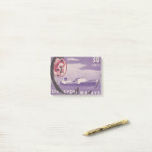 Singaporese poststempel met schip post-it® notes (Op bureau)