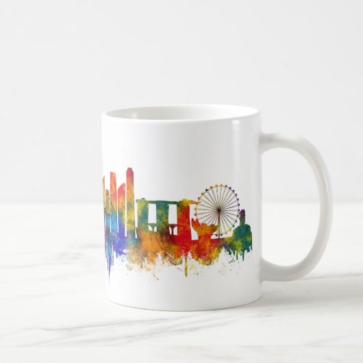 Singaporese skyline koffiemok (Rechts)